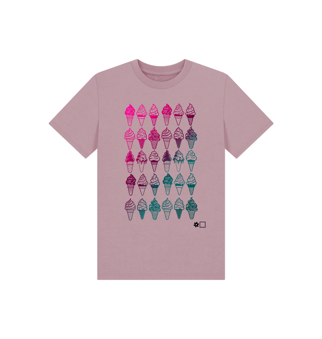 Mauve Printed Kids T-Shirt