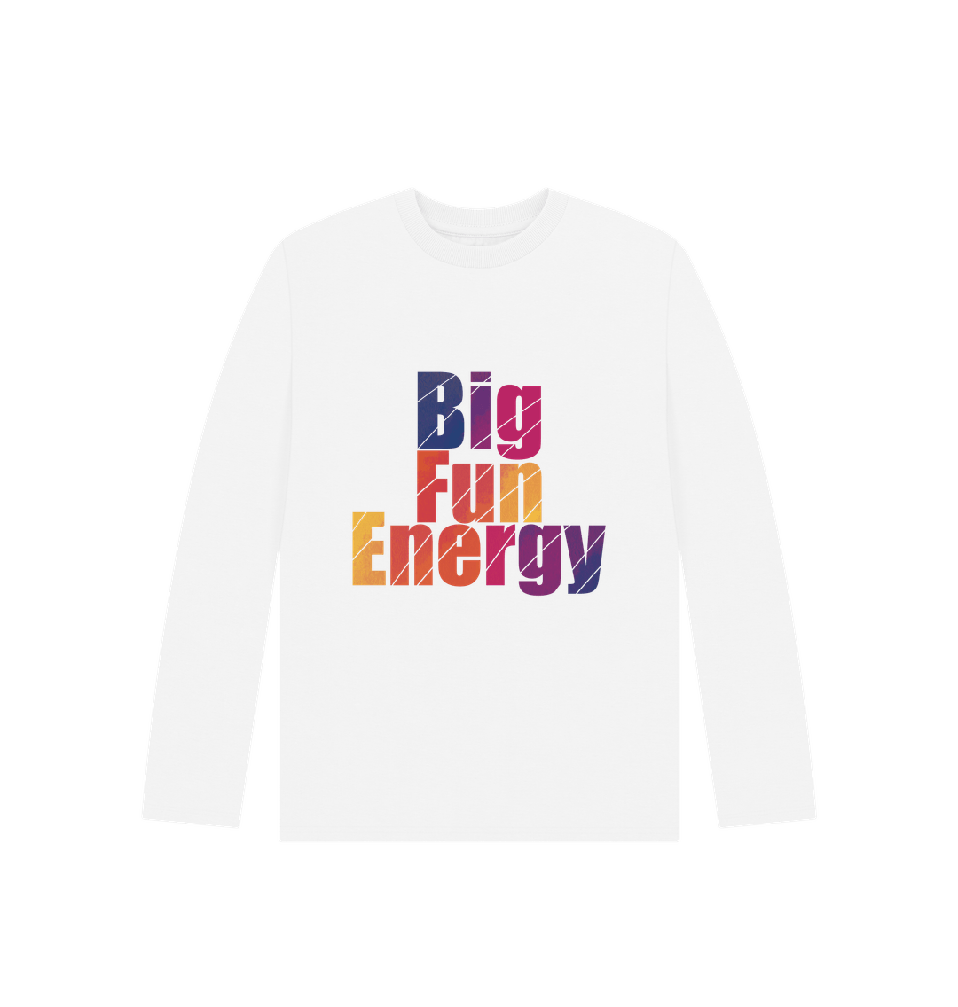 White Children's Big Fun Energy T-shirt