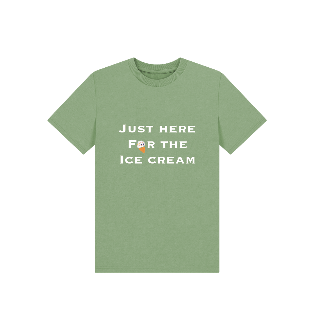 Sage Children's Just Here For The Ice Cream T-shirt