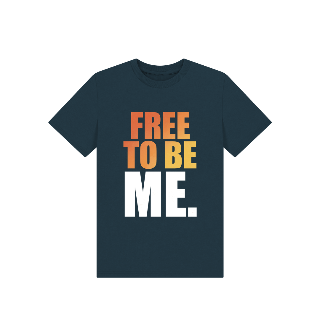 Denim Blue Children's Free To Be Me T-shirt