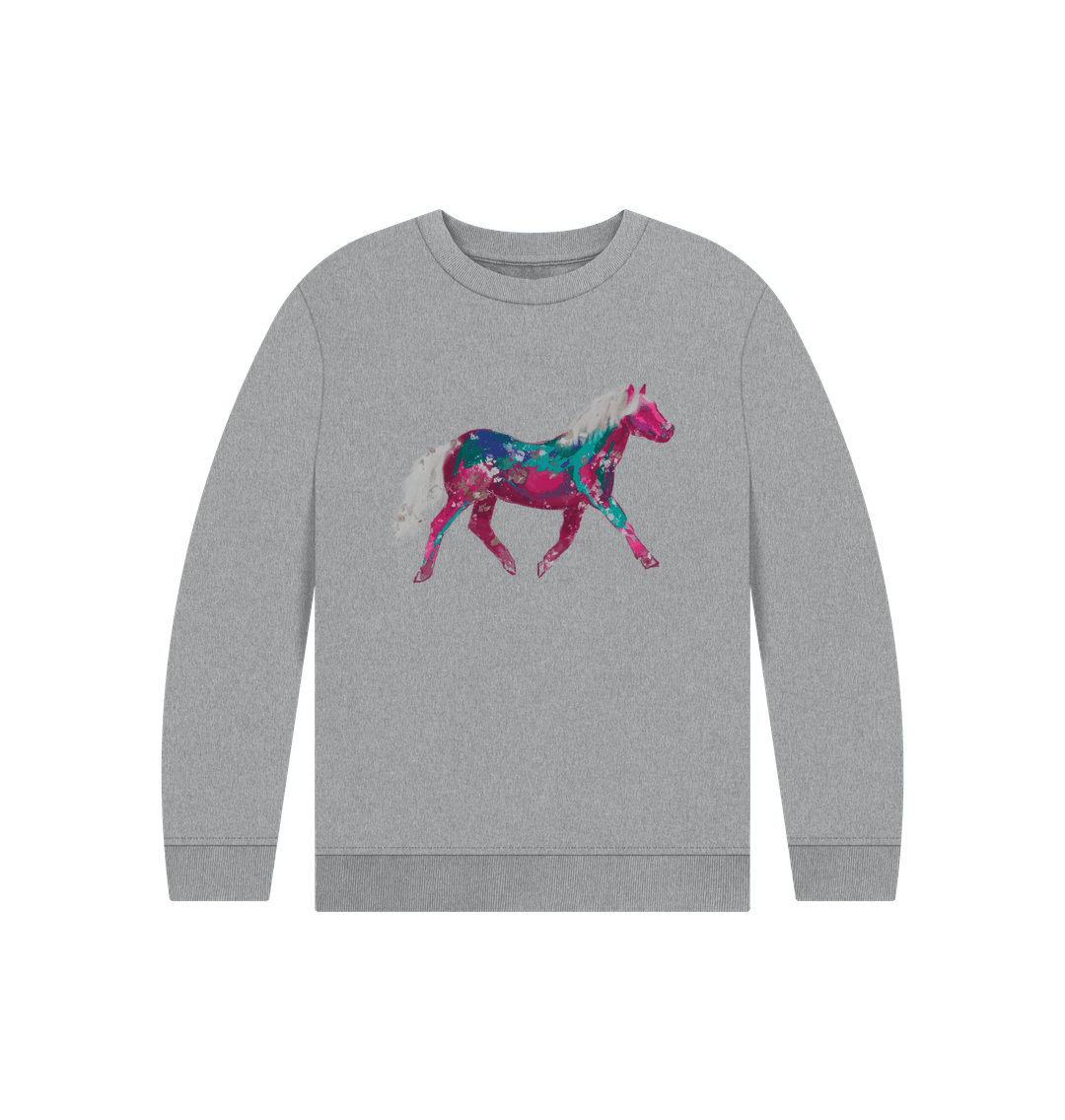 Athletic Grey Children's Pony Jumper