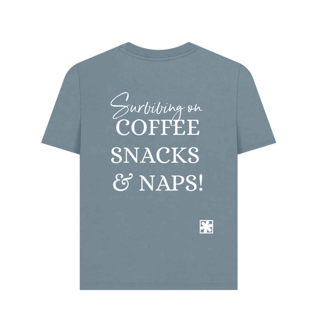 Stone Blue Printed T-shirt