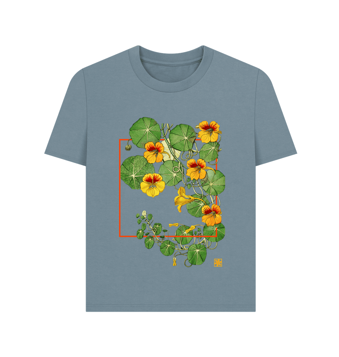 Stone Blue Printed T-shirt