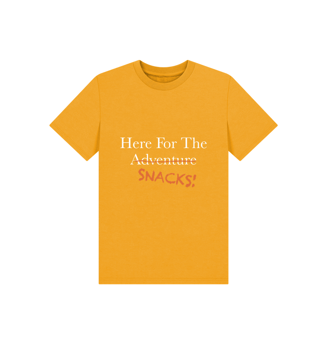 Mustard Children's Here For The Snacks T-shirt