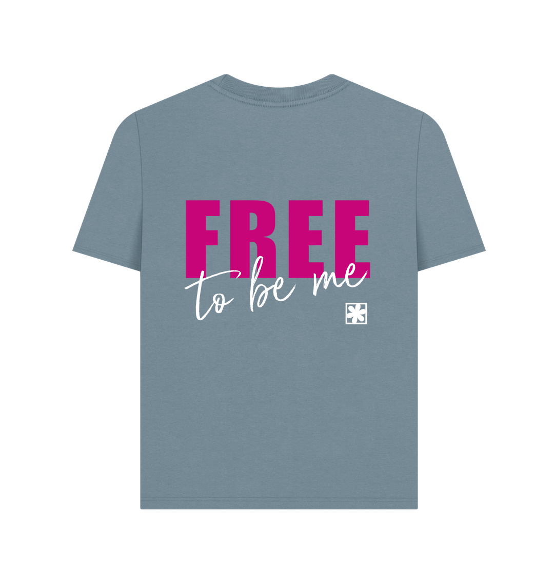 Stone Blue Printed T-shirt