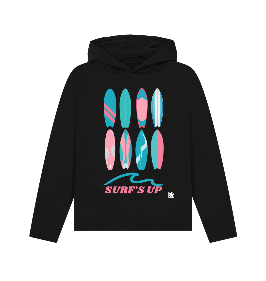 Black Printed Hoody