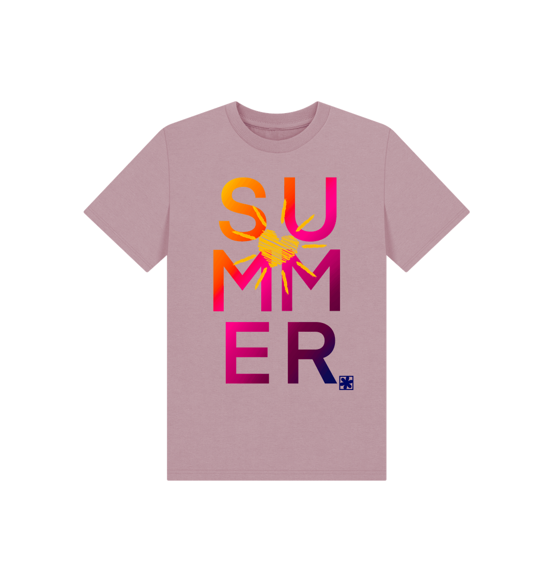 Mauve Printed Kids T-Shirt