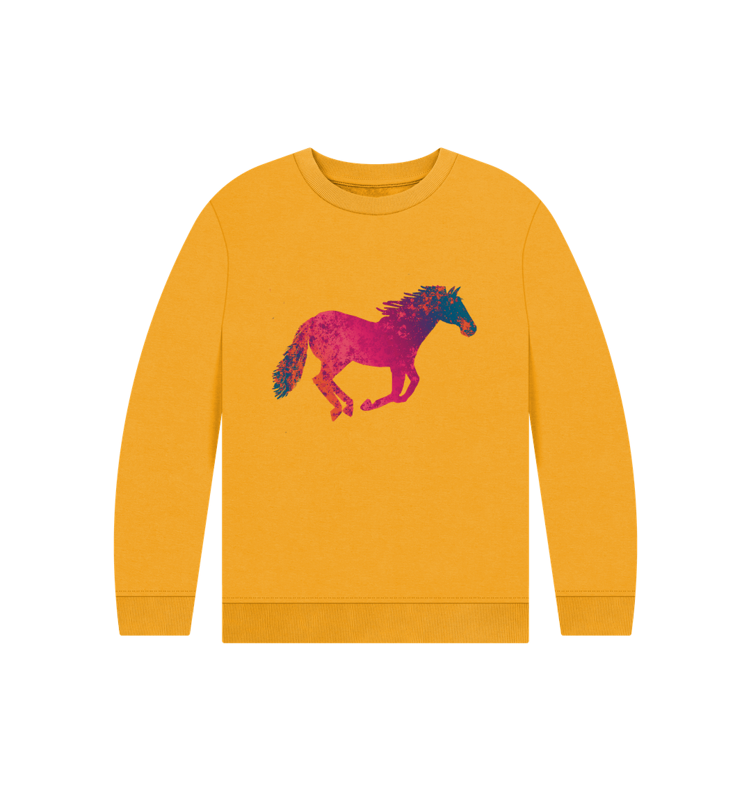 Mustard Children's Graffiti Horse Jumper