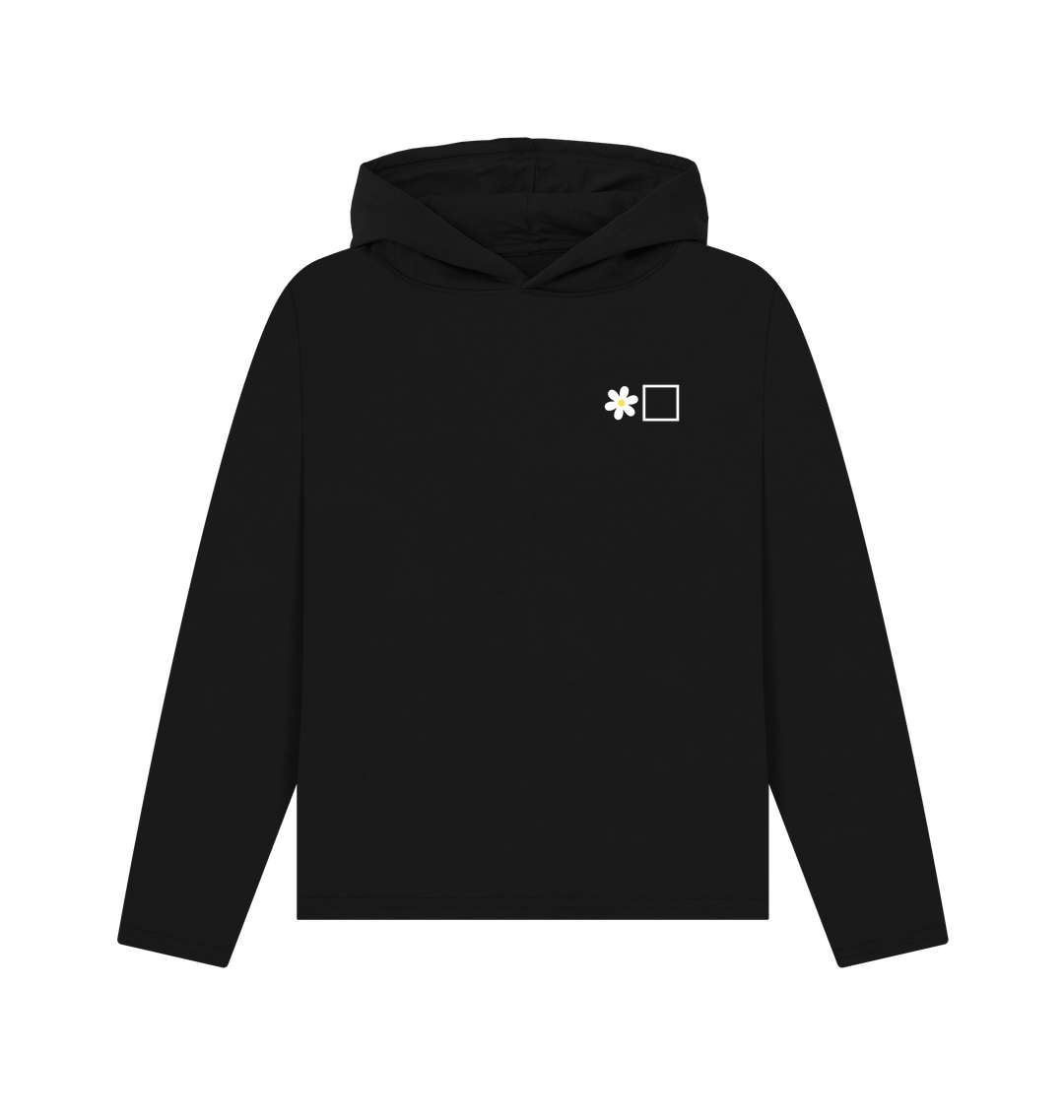 Black Printed Hoody