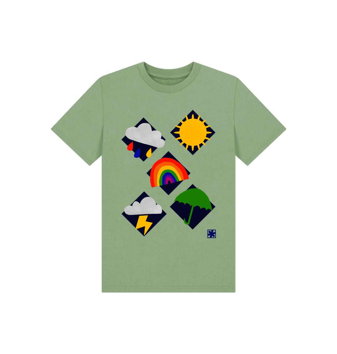 Sage Printed Kids T-Shirt