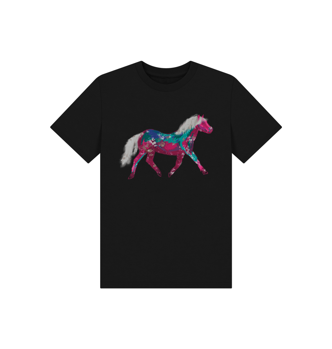 Black Children's Pony T-shirt