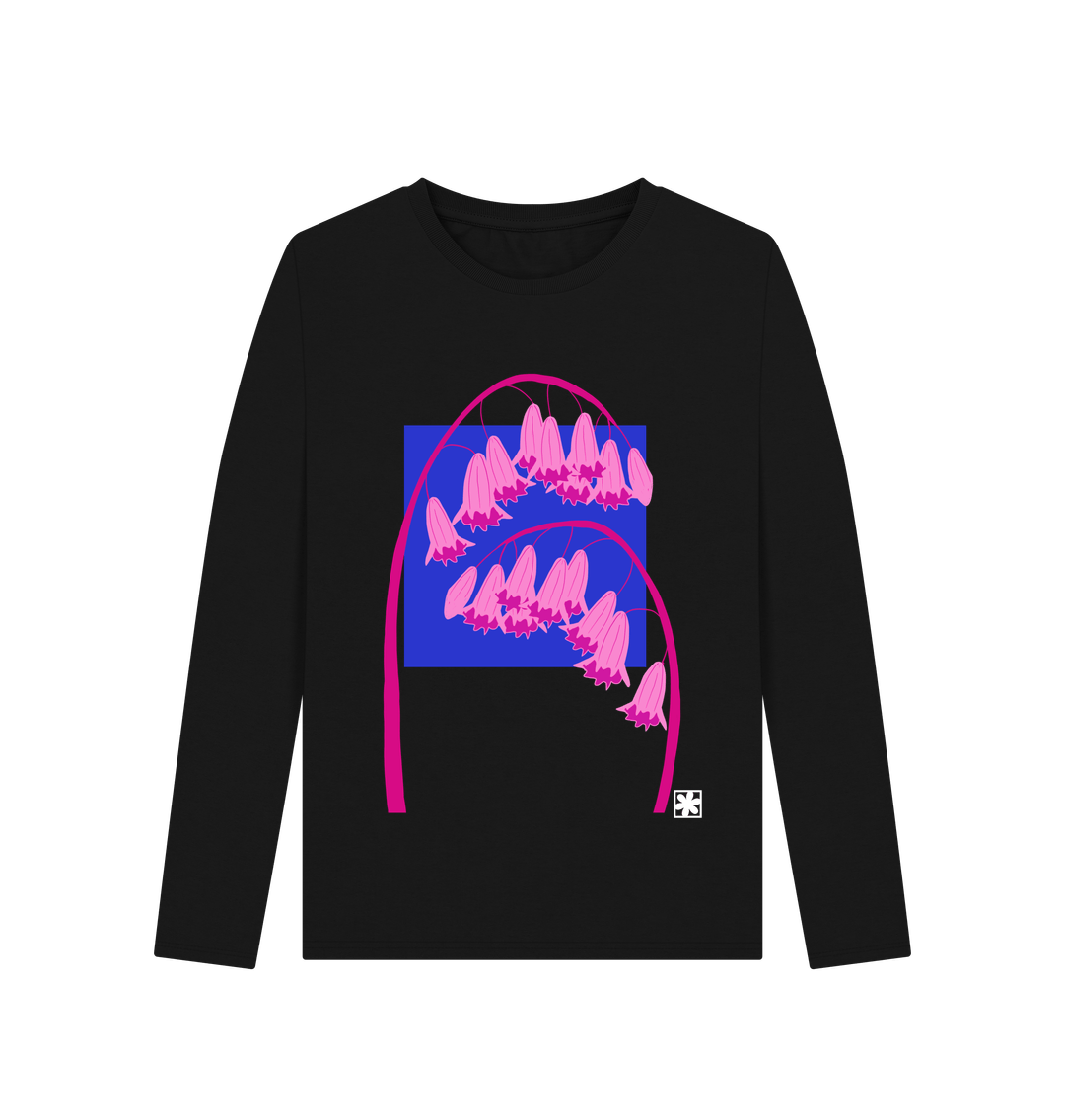 Black Printed Long Sleeve T Shirt