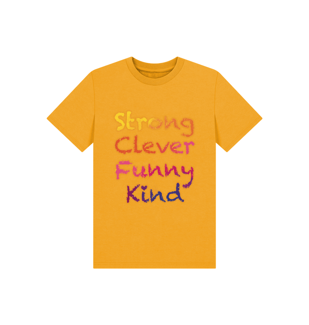 Mustard Children's Strong Clever Funny Kind T-shirt
