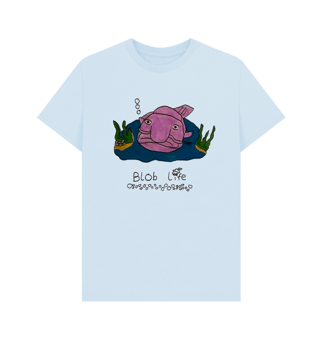 Sky Blue Printed T-shirt