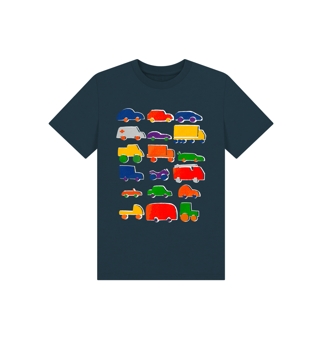 Denim Blue Children's Transport T-shirt