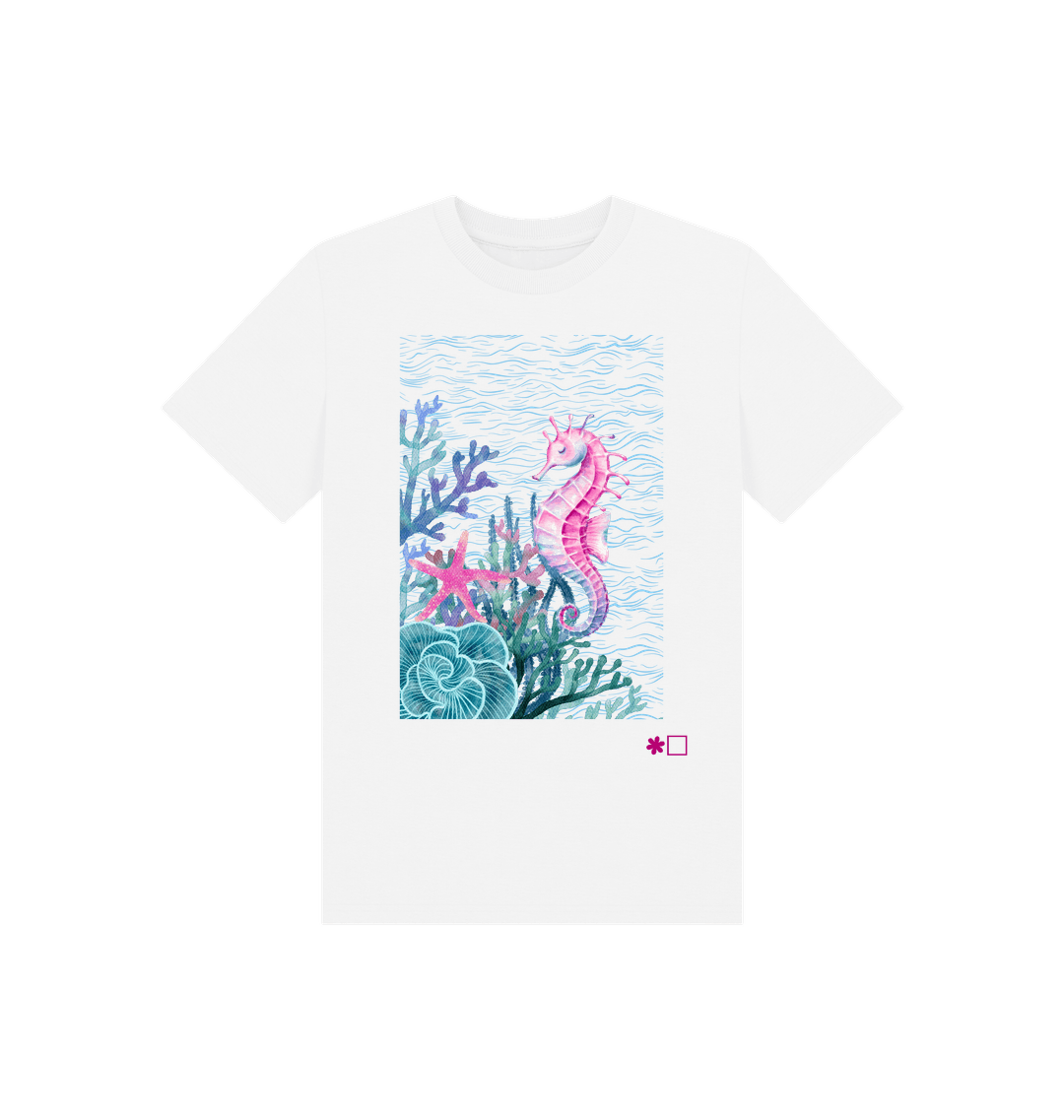 White Printed Kids T-Shirt