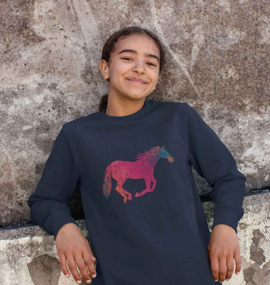 Children's Graffiti Horse Jumper
