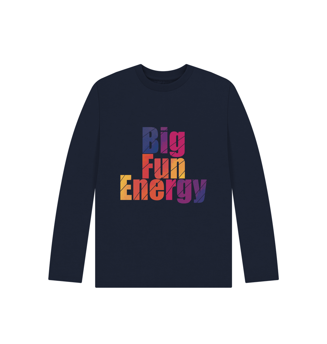 Navy Blue Children's Big Fun Energy T-shirt