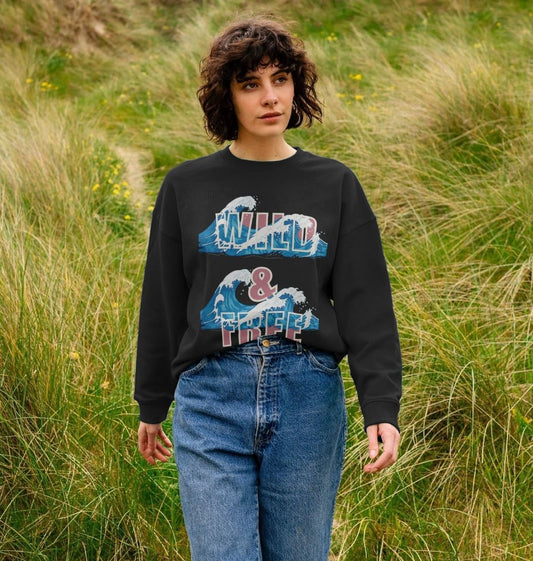 Wild And Free Oversized Sweatshirt For Women