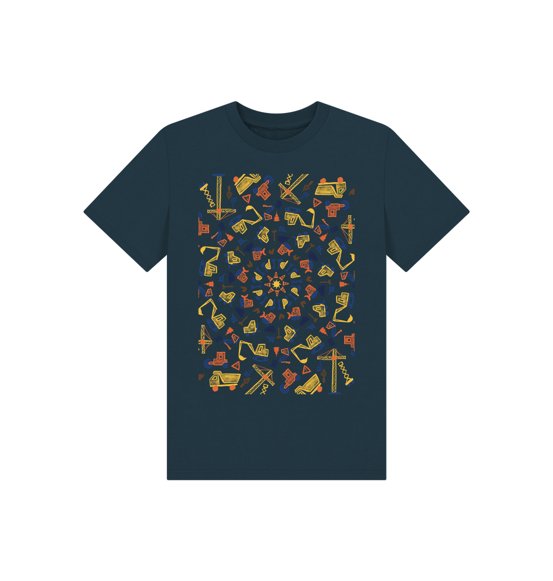 Denim Blue Children's Construction T-shirt