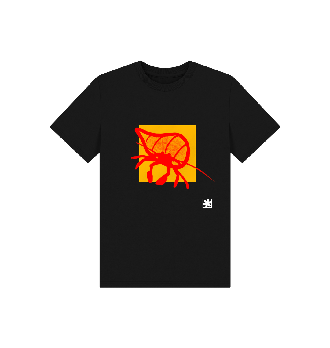 Black Printed Kids T-Shirt