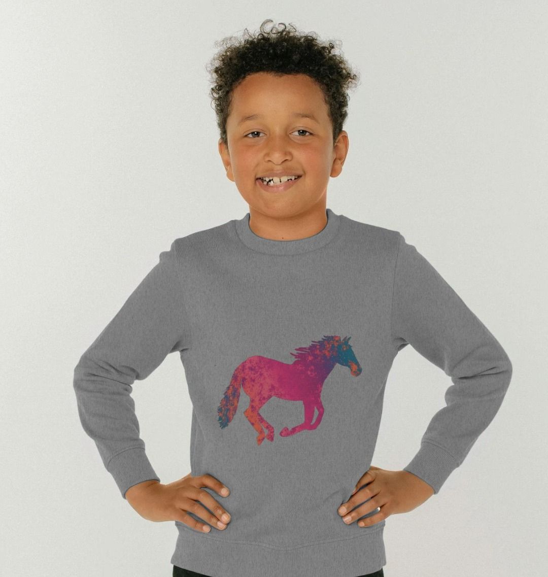 Children's Graffiti Horse Jumper