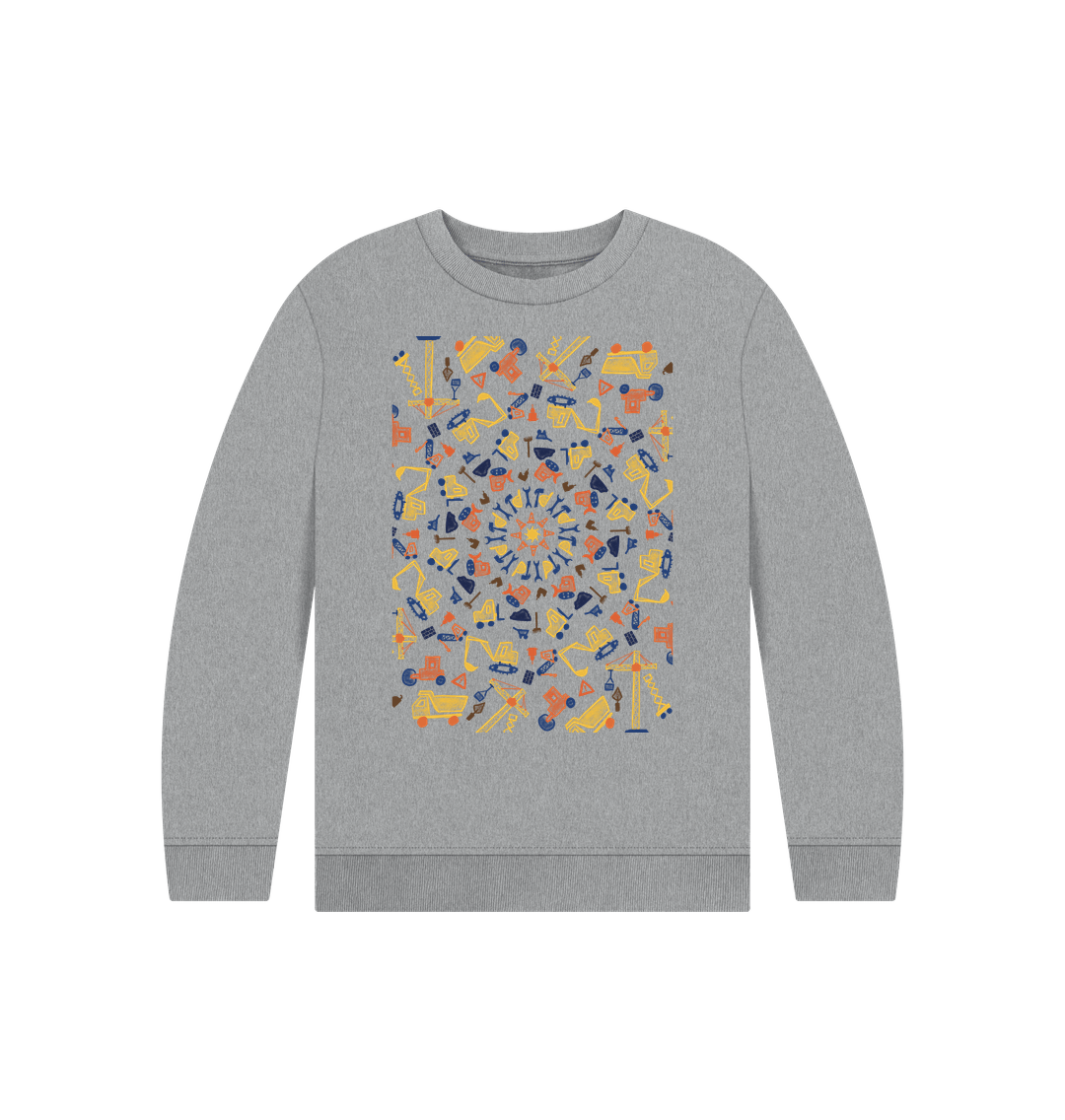 Athletic Grey Children's Construction Jumper