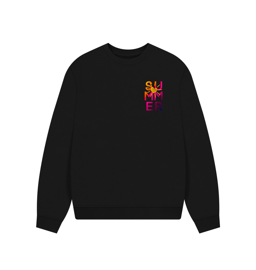 Black Printed Sweater