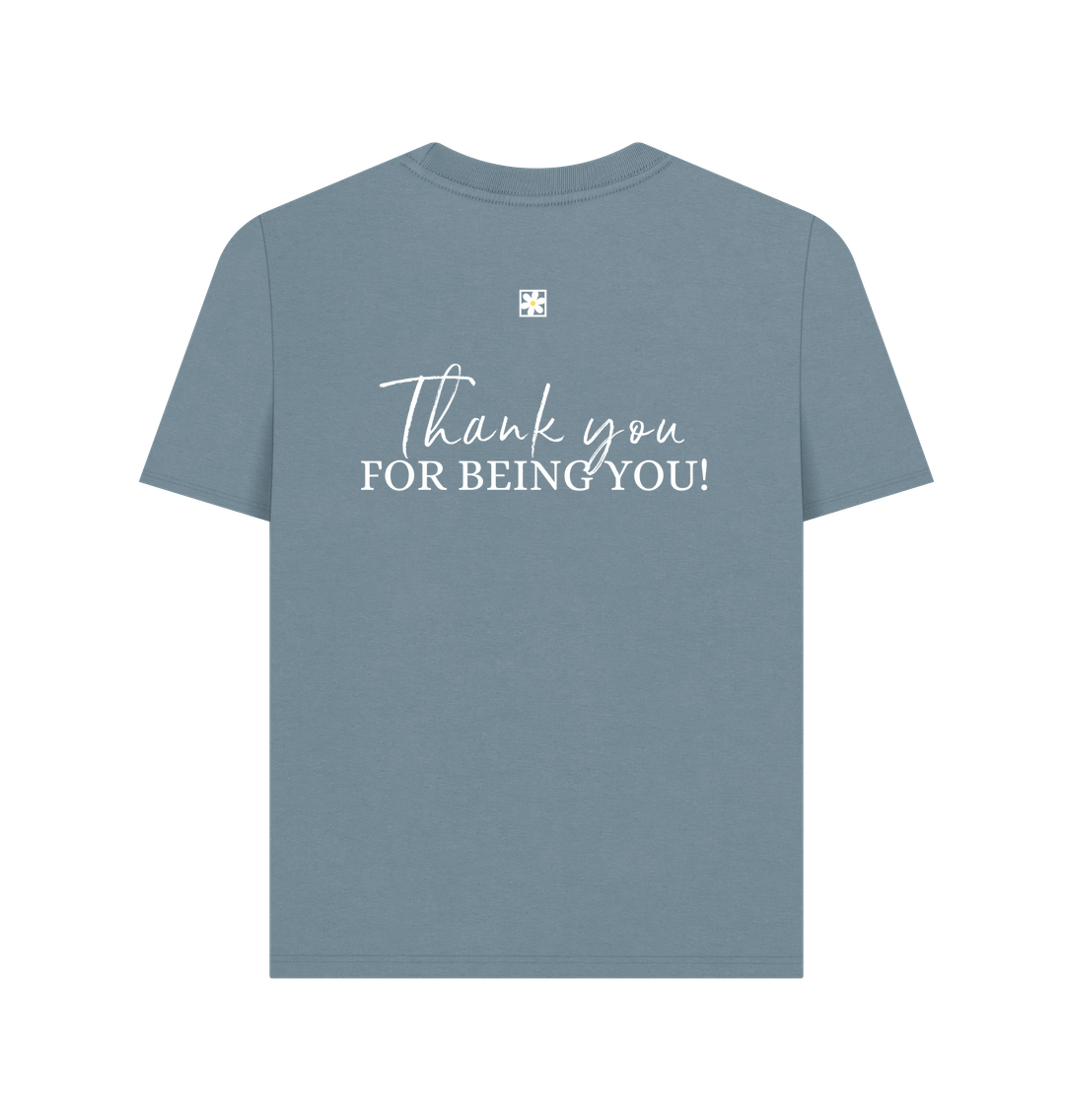 Stone Blue Printed T-shirt