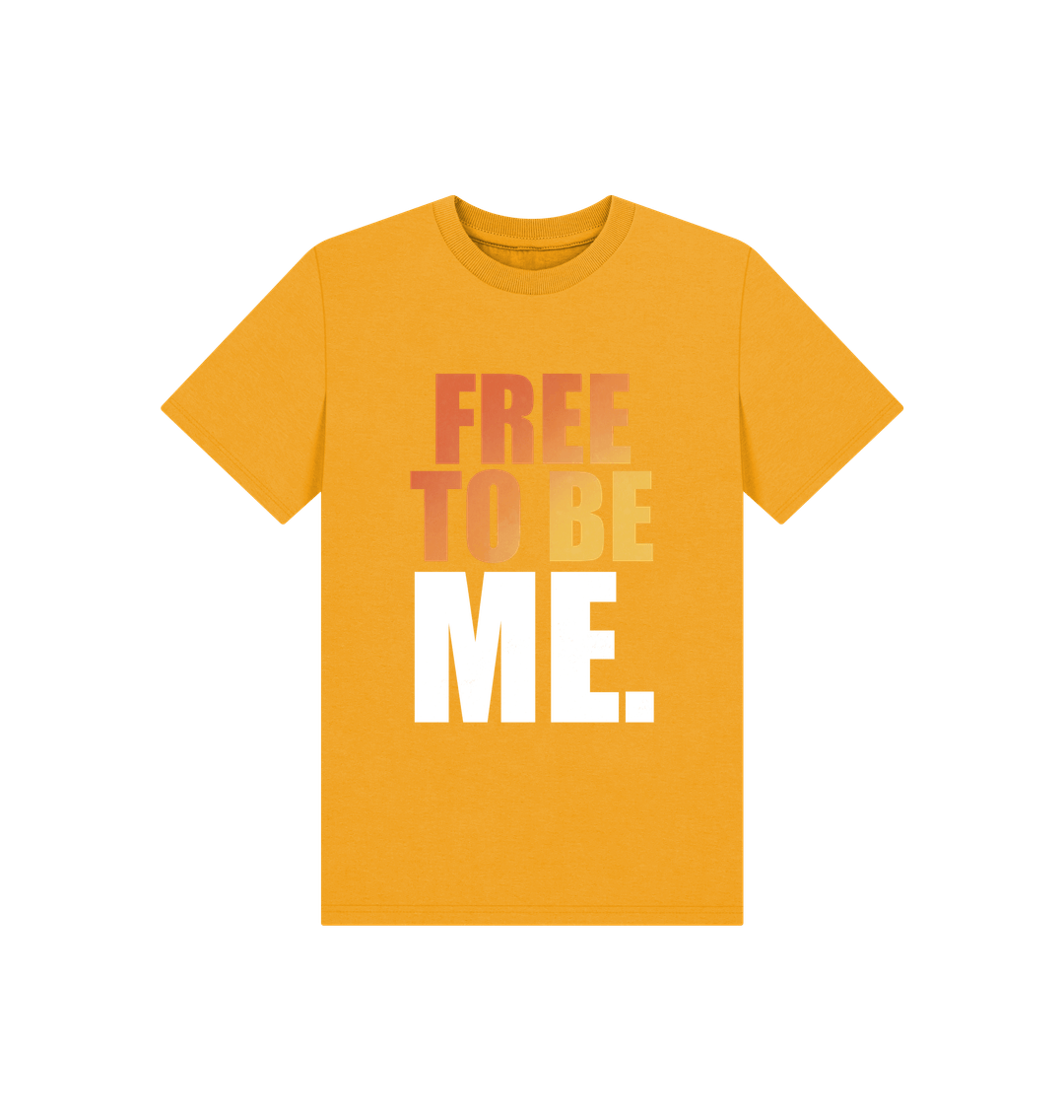 Mustard Children's Free To Be Me T-shirt
