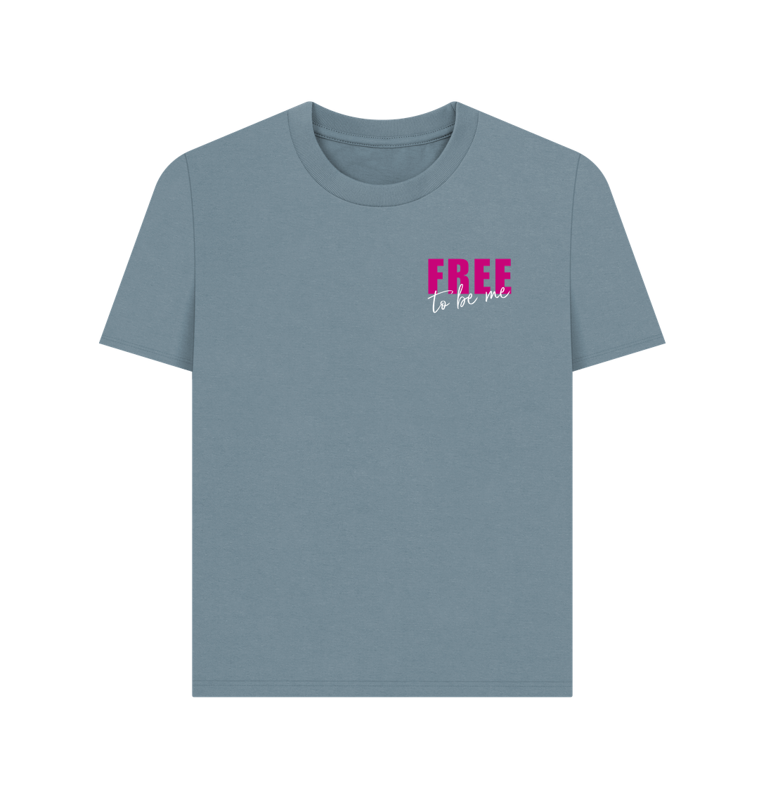 Stone Blue Printed T-shirt