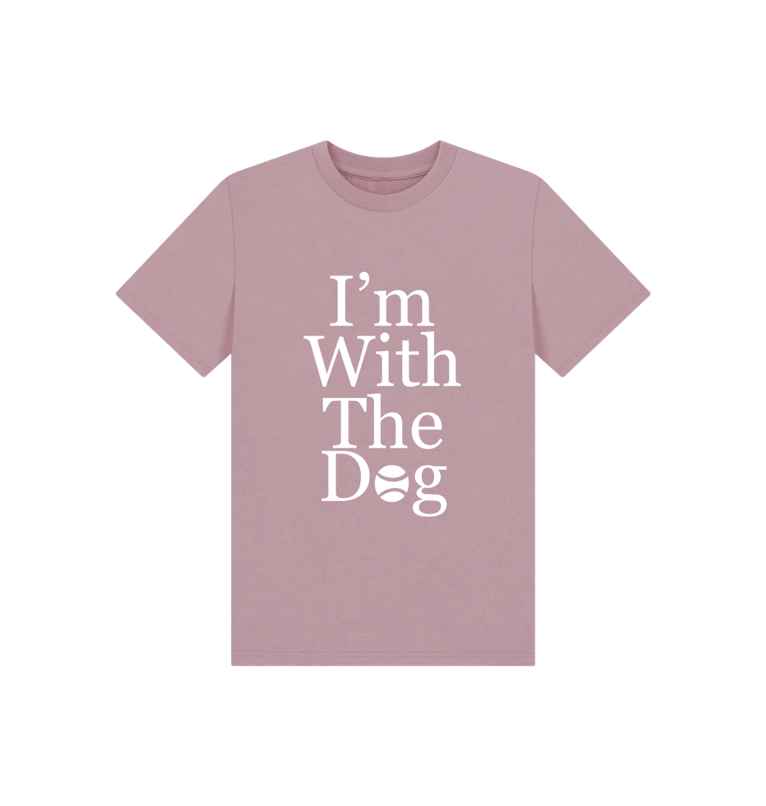 Mauve Children's I'm With The Dog T-shirt