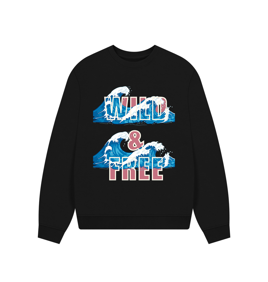 Black Printed Sweater