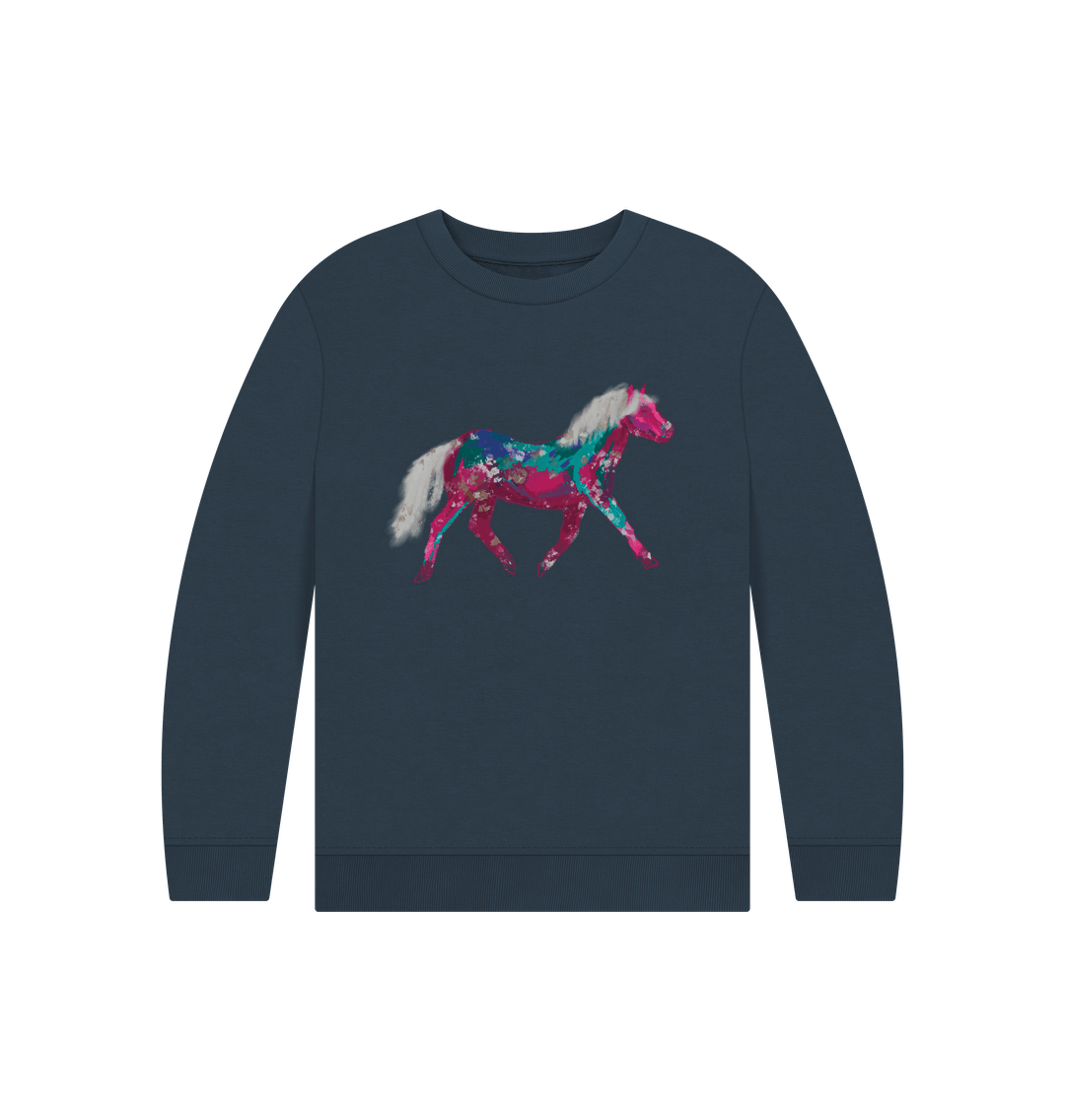 Navy Blue Children's Pony Jumper
