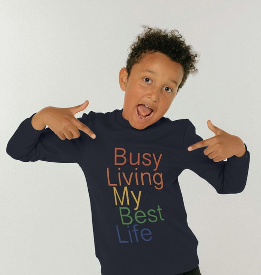 Children's Busy Living My Best Life Jumper