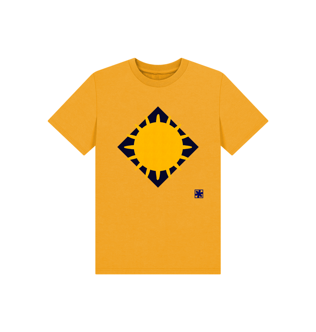 Mustard Printed Kids T-Shirt
