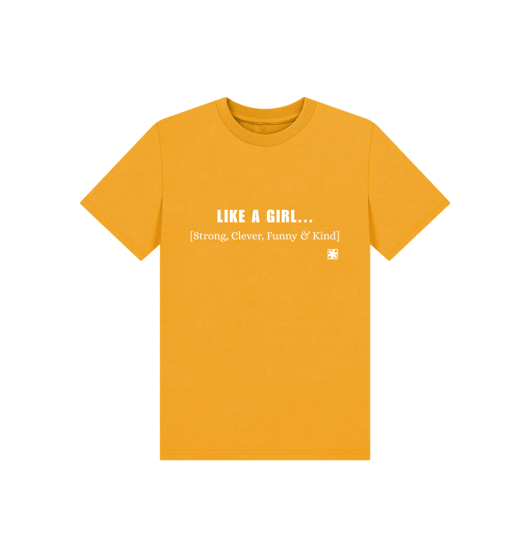 Mustard Printed Kids T-Shirt