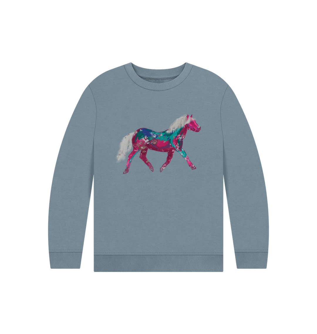 Stone Blue Children's Pony Jumper