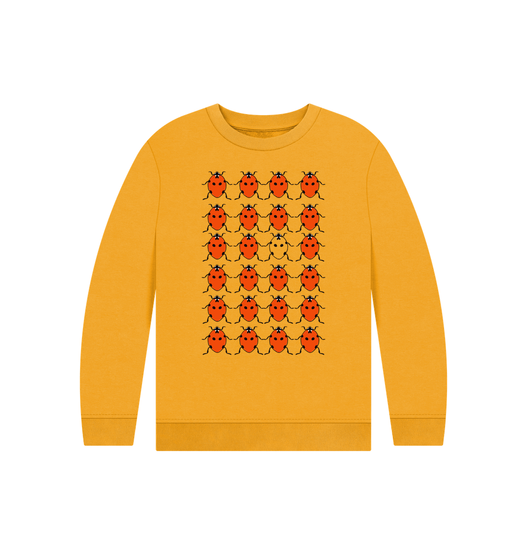 Mustard Children's Ladybird Jumper