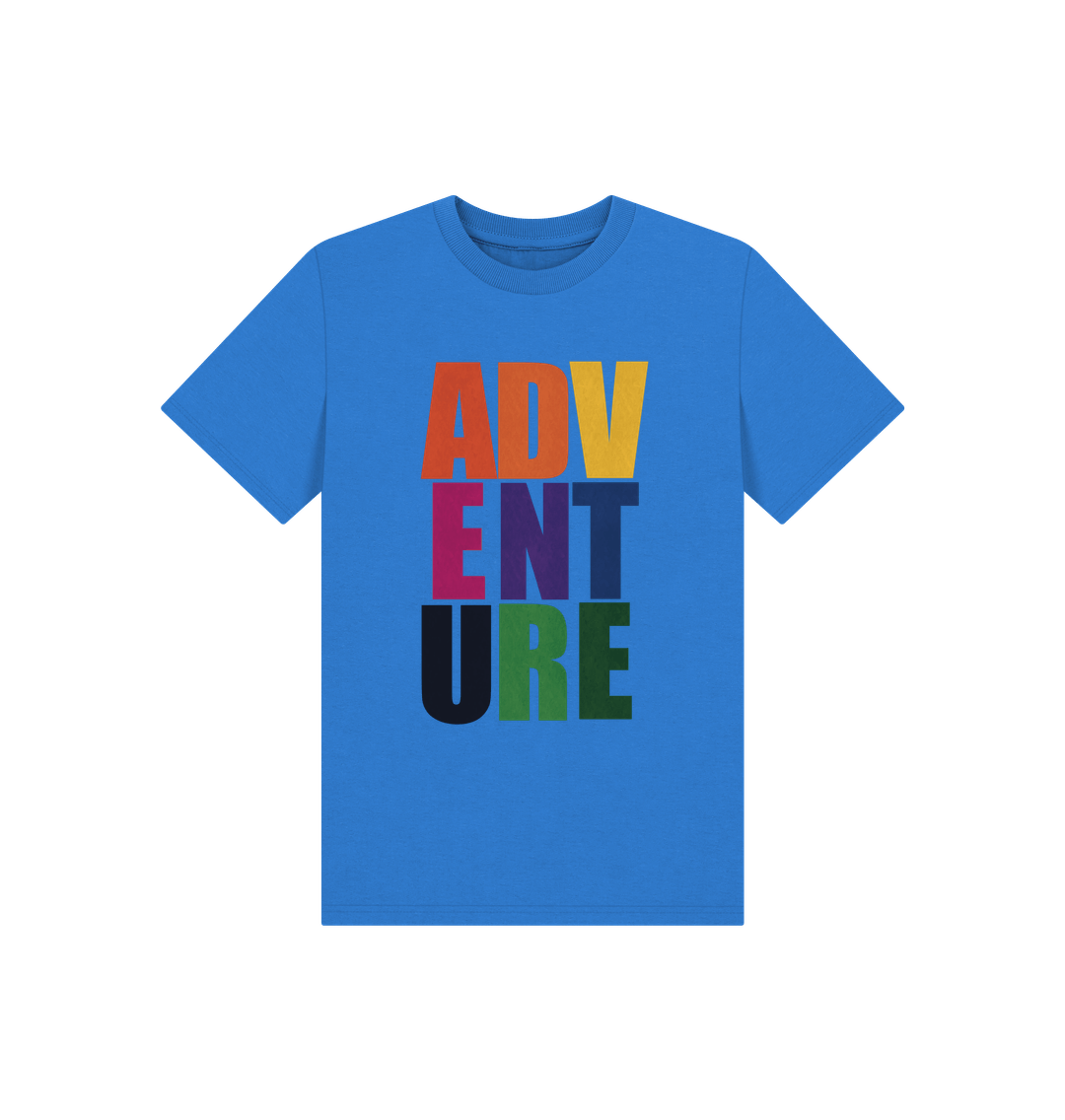 Bright Blue Printed Kids T-Shirt