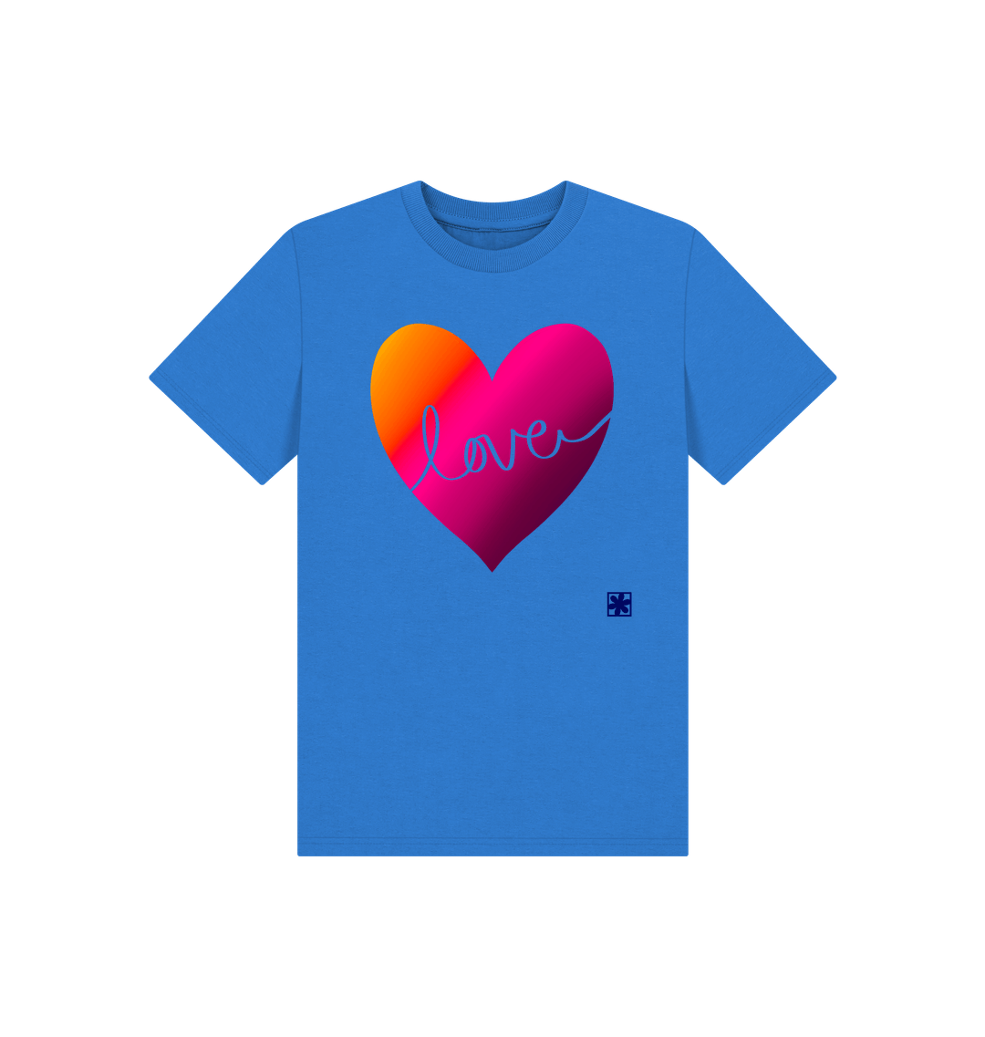 Bright Blue Printed Kids T-Shirt