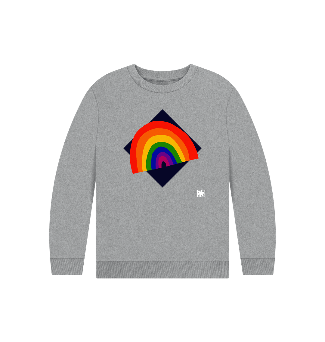 Athletic Grey Printed Kids Jumper
