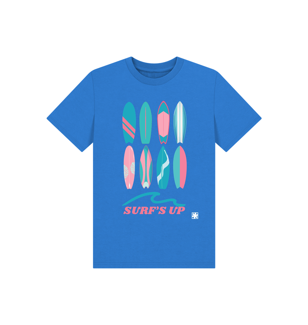 Bright Blue Printed Kids T-Shirt