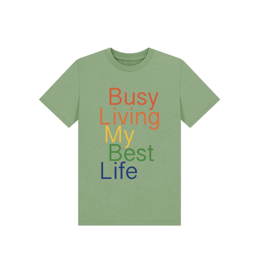 Sage Children's Busy Living My Best Life T-shirt