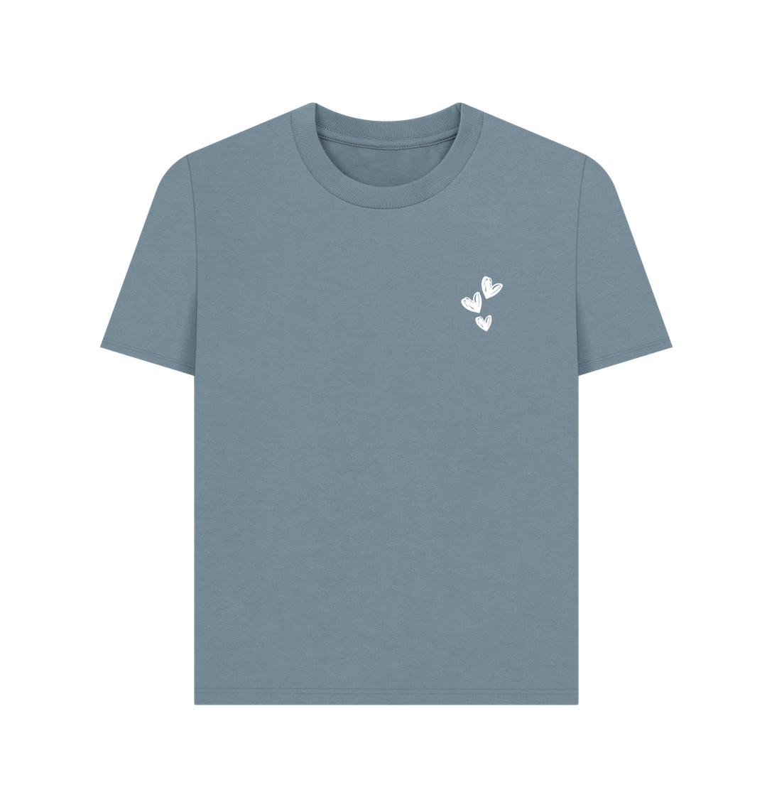 Stone Blue Printed T-shirt