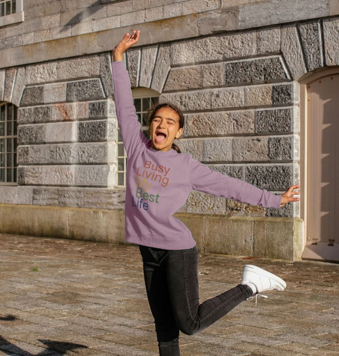 Children's Busy Living My Best Life Jumper
