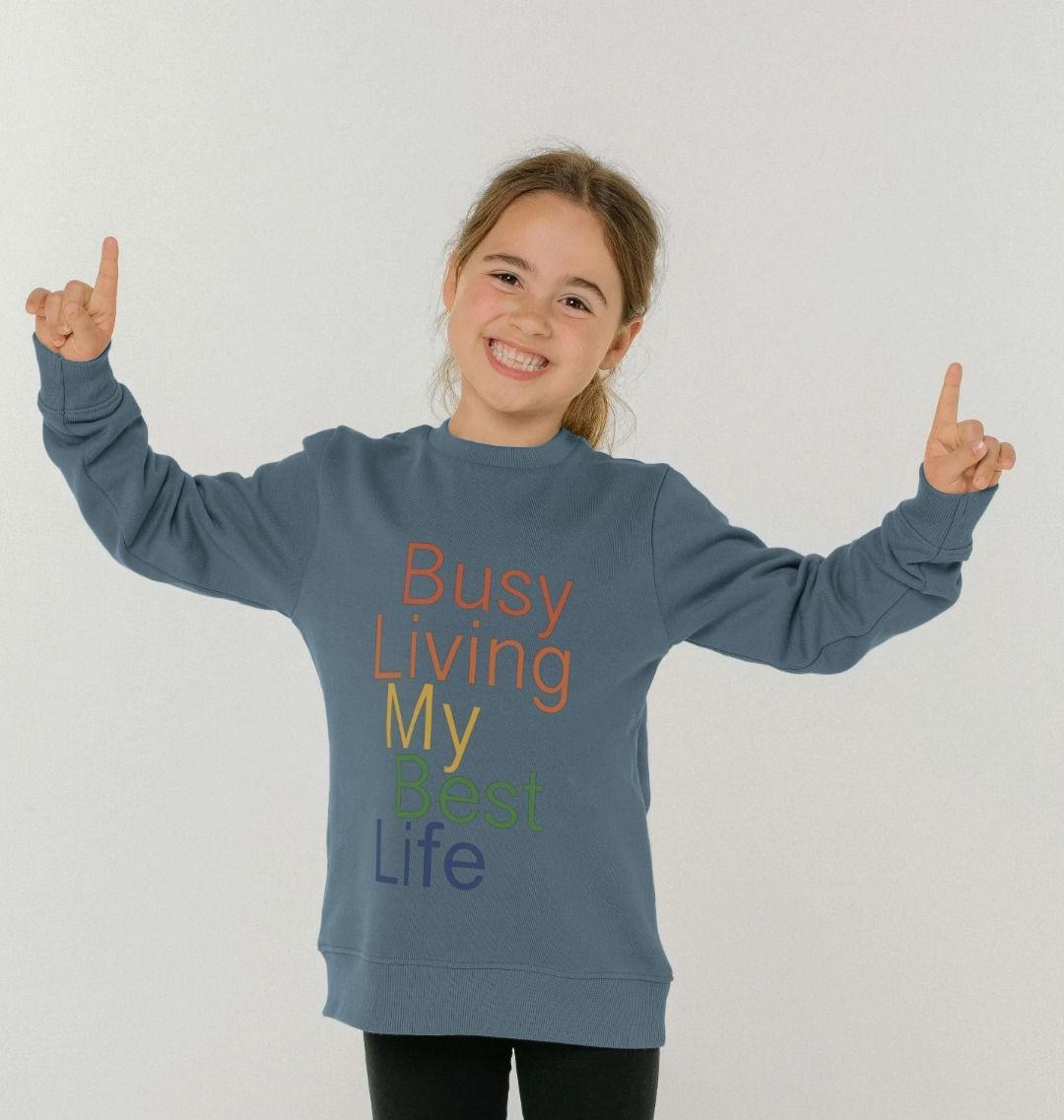 Children's Busy Living My Best Life Jumper
