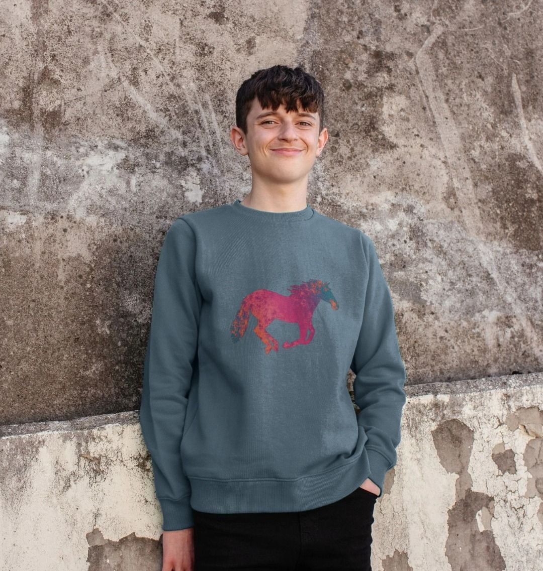 Children's Graffiti Horse Jumper