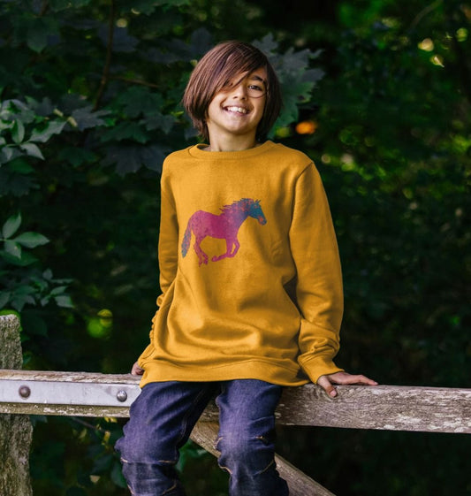 Children's Graffiti Horse Jumper