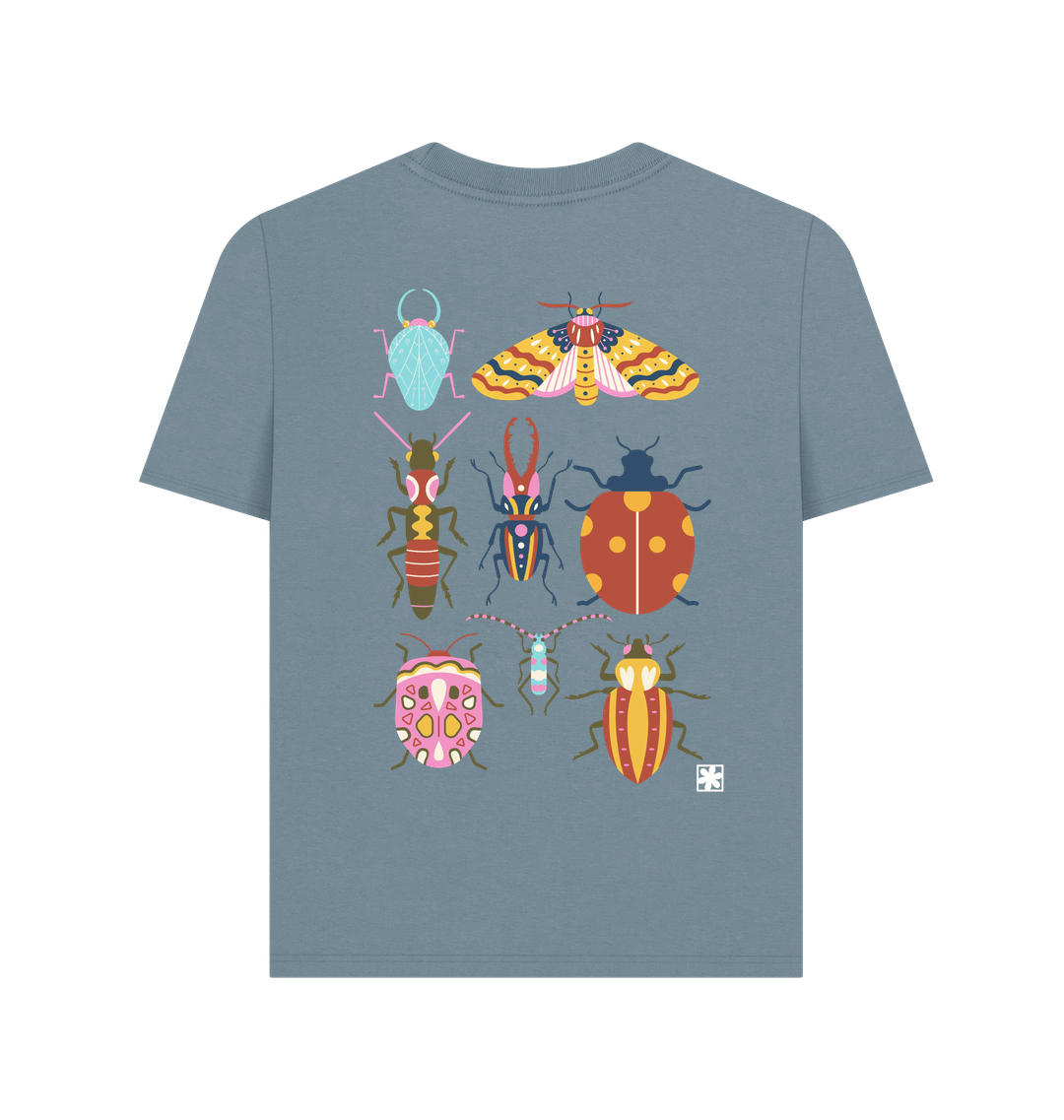 Stone Blue Printed T-shirt
